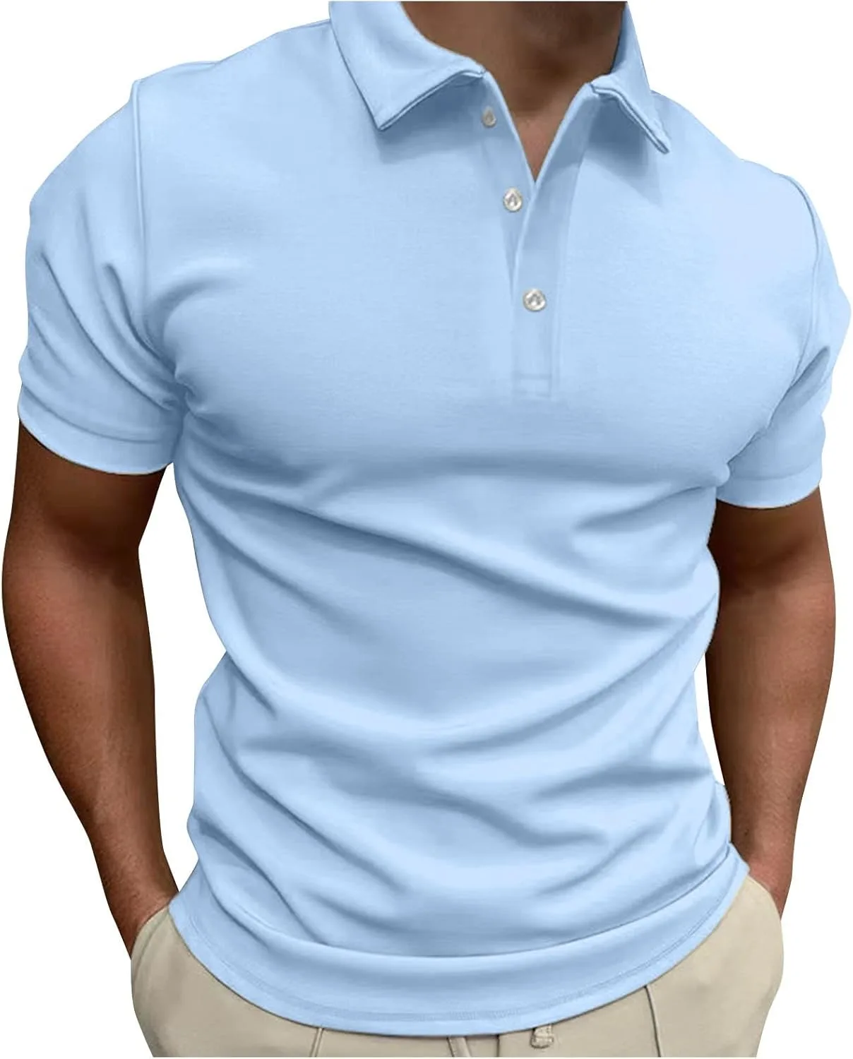 Мужская классическая поло Slim Fit с коротким рукавом и отложным воротником
Мужская классическая поло Slim Fit с коротким рукавом и отложным воротником