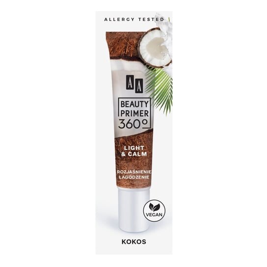 Осветляющая основа под макияж с кокосом, 30 мл AA, Beauty Primer 360 Light & Calm
Осветляющая основа под макияж с кокосом, 30 мл AA, Beauty Primer 360 Light & Calm