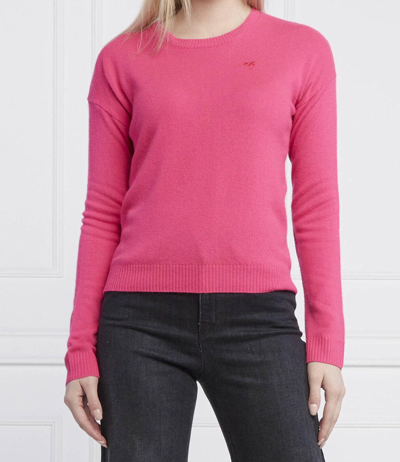 Кашемировый свитер Pinko frisbee 3 regular fit, роза 
Кашемировый свитер Pinko frisbee 3 regular fit, роза