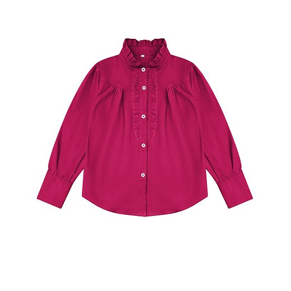 Детская блузка с длинным рукавом и рюшами, button down, premium cotton Maxxis Merch, Hot Pink
Детская блузка с длинным рукавом и рюшами, button down, premium cotton Maxxis Merch, Hot Pink
