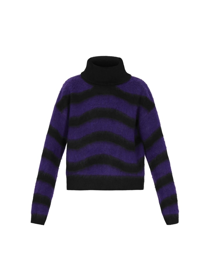 Женский свитер черного и фиолетового цветов myMo ROCKS
Женский свитер черного и фиолетового цветов myMo ROCKS