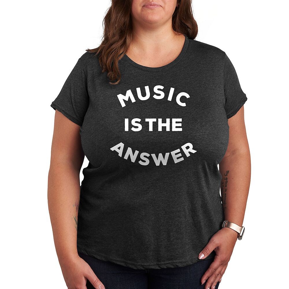 Футболка Plus Music is the Answer с графическим рисунком, цвет Heather Charcoal
Футболка Plus Music is the Answer с графическим рисунком, цвет Heather Charcoal