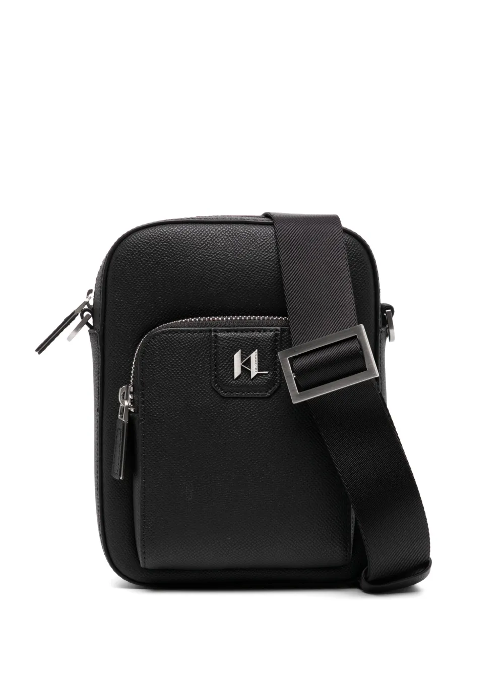 Сумка-мессенджер с монограммой KARL LAGERFELD, черный 
Сумка-мессенджер с монограммой KARL LAGERFELD, черный