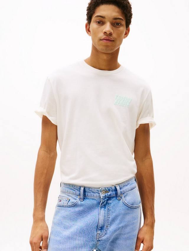 Хлопчатобумажная футболка с логотипом bubble обычной посадки Tommy Hilfiger, цвет Ancient White
Хлопчатобумажная футболка с логотипом bubble обычной посадки Tommy Hilfiger, цвет Ancient White