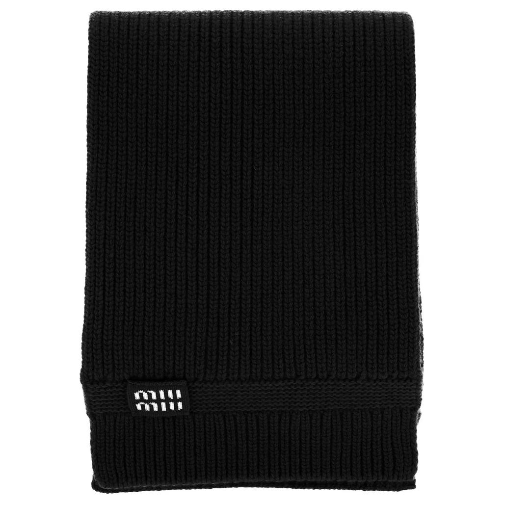 Шарф вязаный женский черный MIU MIU
Шарф вязаный женский черный MIU MIU