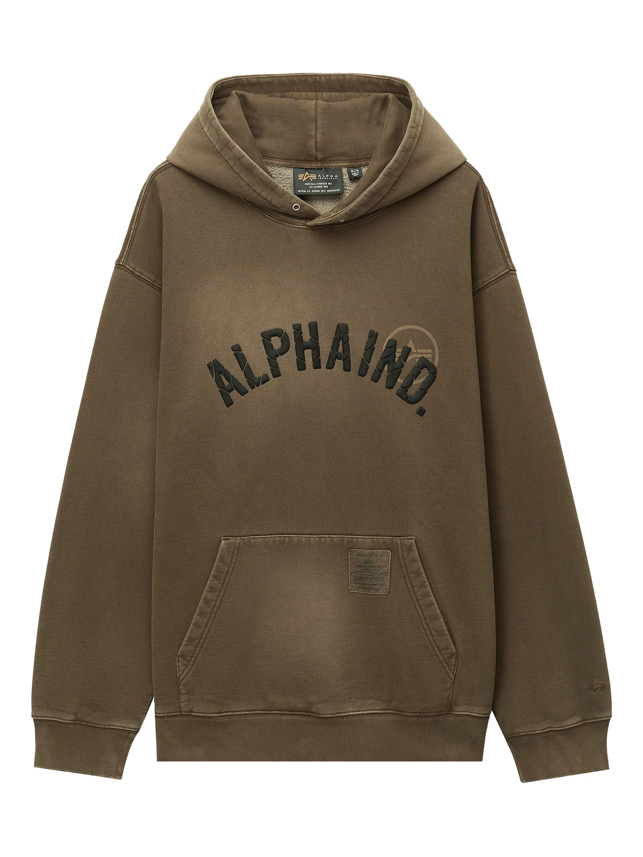 Худи с вышитым логотипом Alpha Industries, коричневый
Худи с вышитым логотипом Alpha Industries, коричневый