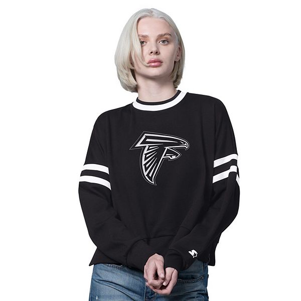 Женский черный свитшот с капюшоном Atlanta Falcons Starter
Женский черный свитшот с капюшоном Atlanta Falcons Starter