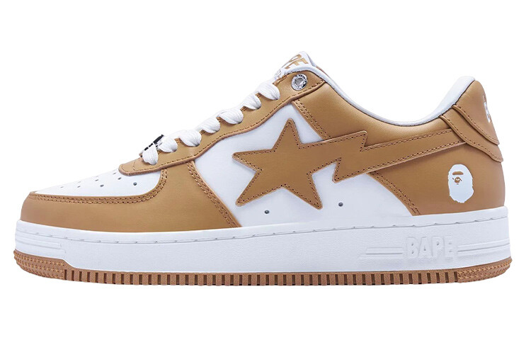 Bape Стильные женские кеды для скейтбординга с низким верхом, коричневые A Bathing Ape
Bape Стильные женские кеды для скейтбординга с низким верхом, коричневые A Bathing Ape
