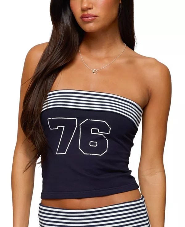 76 полосатый откидной топ-труба Edikted, синий
76 полосатый откидной топ-труба Edikted, синий