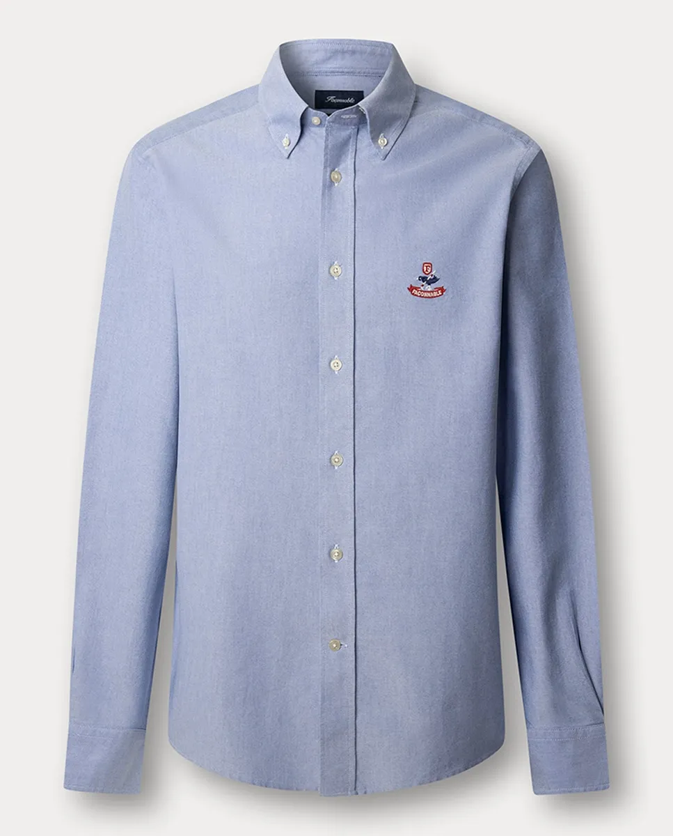 Мужская рубашка оксфорд однотонная fit club с логотипом Birdie Façonnable, синий
Мужская рубашка оксфорд однотонная fit club с логотипом Birdie Façonnable, синий