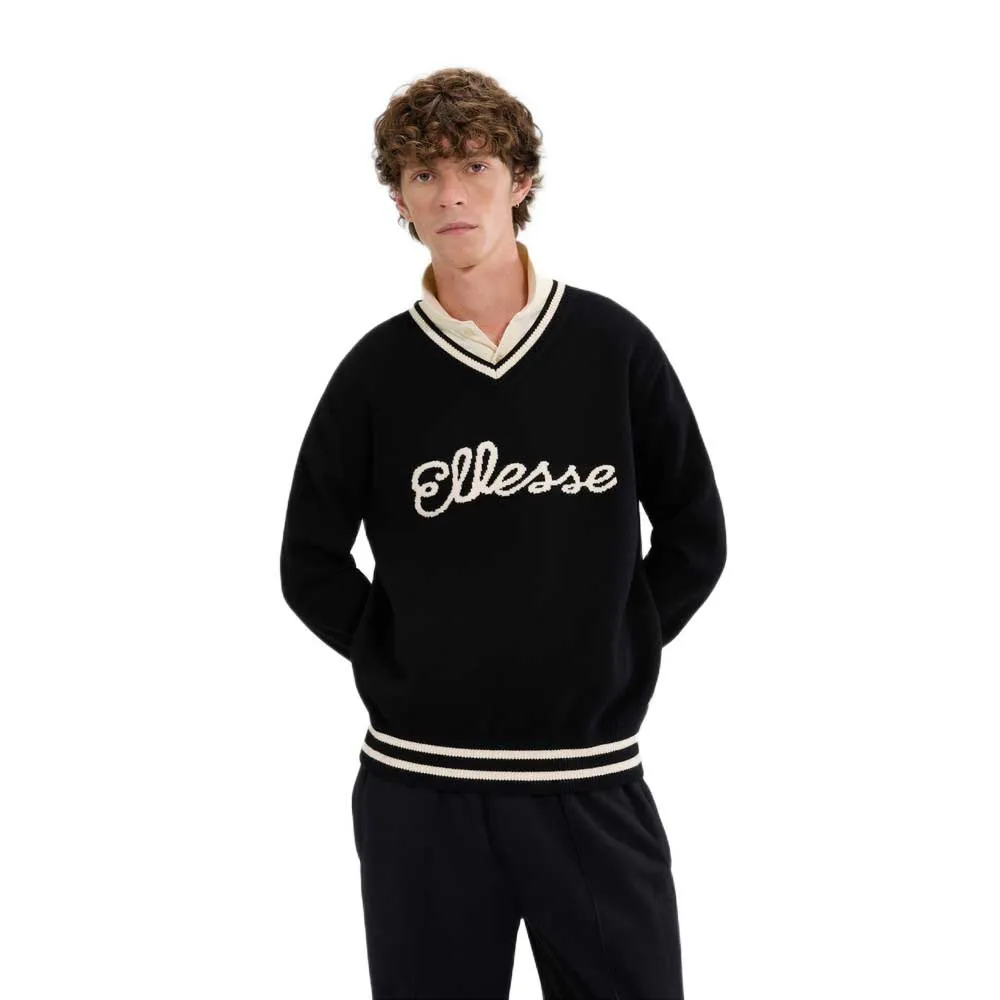 Свитер с V-образным вырезом Ellesse Giocios, черный
Свитер с V-образным вырезом Ellesse Giocios, черный