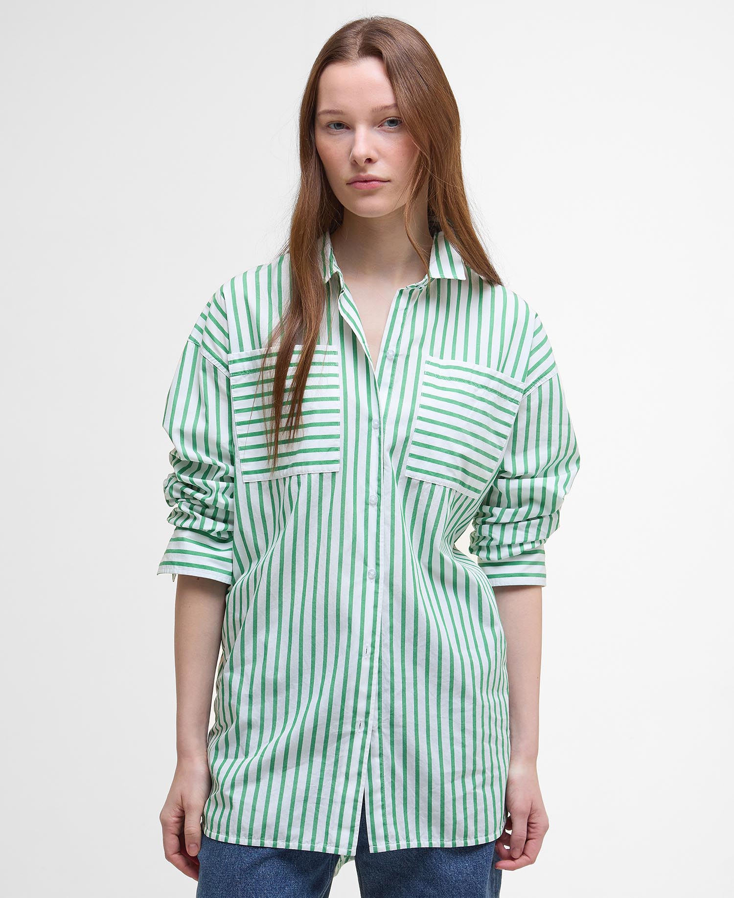 Рубашка с длинным рукавом Barbour Nicola Striped Relaxed, White/Kelly Green
Рубашка с длинным рукавом Barbour Nicola Striped Relaxed, White/Kelly Green