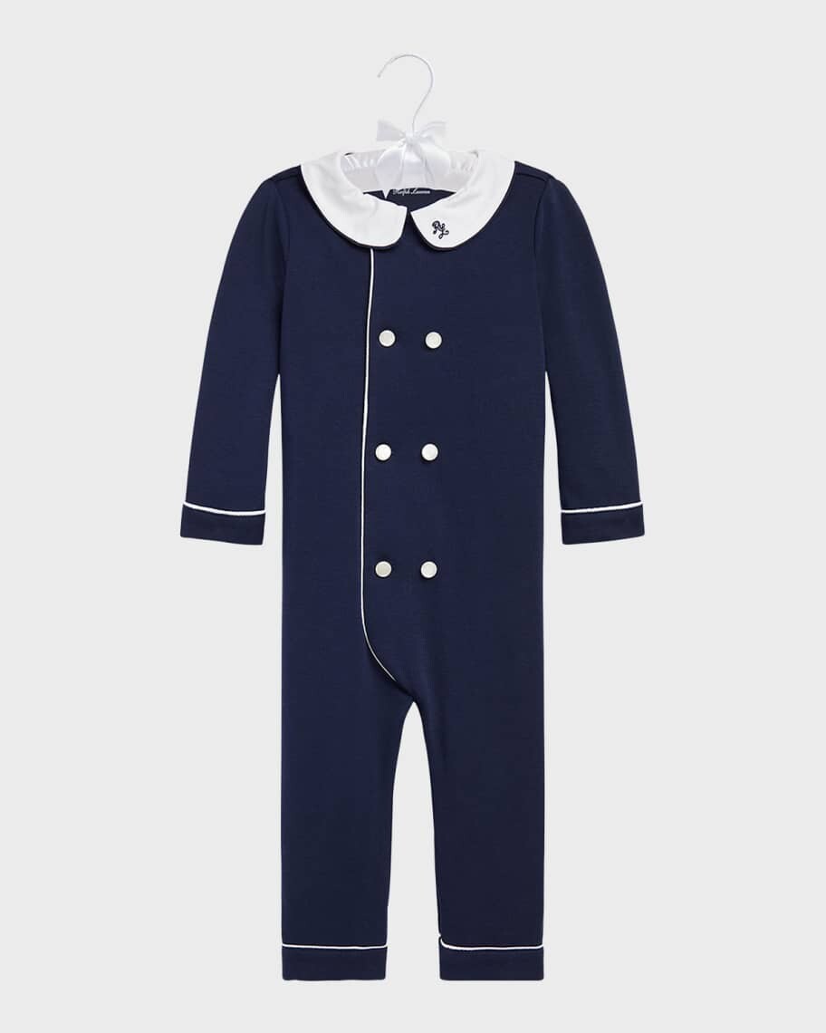 Двубортный комбинезон с вышивкой для мальчика, размер 3–24 мес. Ralph Lauren Childrenswear
Двубортный комбинезон с вышивкой для мальчика, размер 3–24 мес. Ralph Lauren Childrenswear