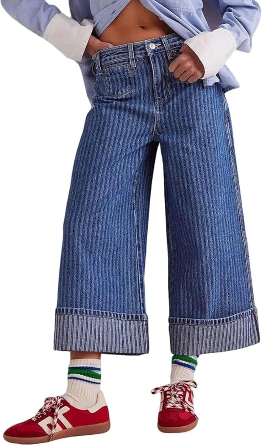 yoeasy женские джинсы в полоску с широкими штанинами mid rise
yoeasy женские джинсы в полоску с широкими штанинами mid rise