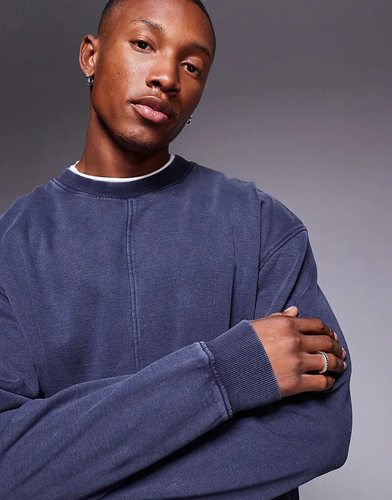 Толстовка свободного кроя ASOS DESIGN с прошитыми вставками темно-синего цвета — часть комплекта
Толстовка свободного кроя ASOS DESIGN с прошитыми вставками темно-синего цвета — часть комплекта