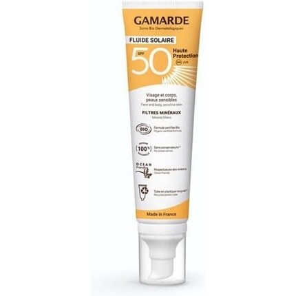 Солнцезащитный флюид высокой защиты Spf50 Organic 100 мл, Gamarde
Солнцезащитный флюид высокой защиты Spf50 Organic 100 мл, Gamarde