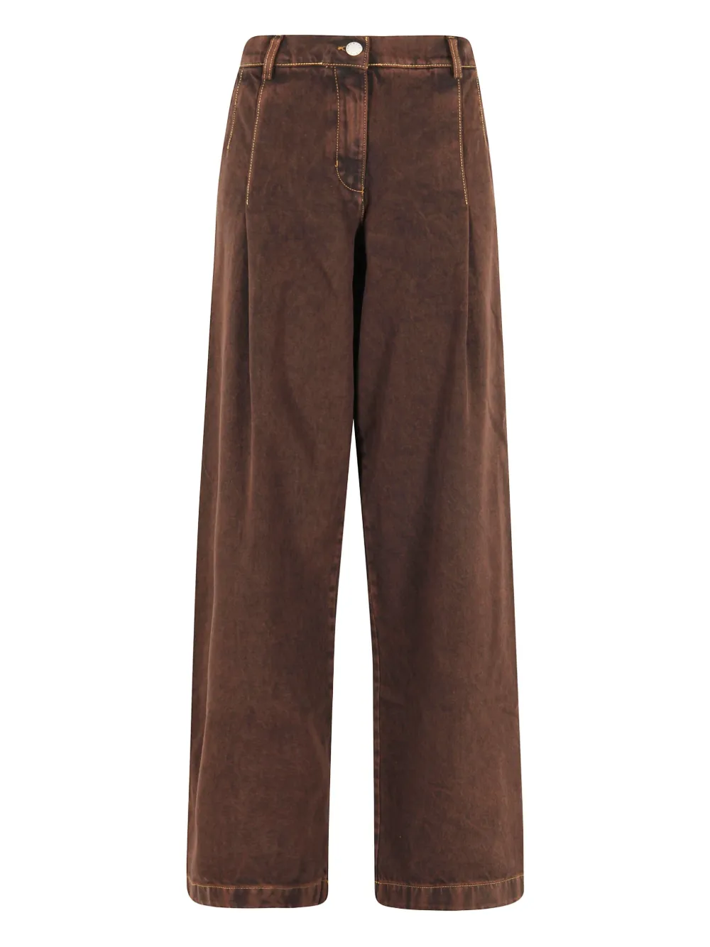 Джинсы на пуговицах Federica Tosi, коричневый
Джинсы на пуговицах Federica Tosi, коричневый