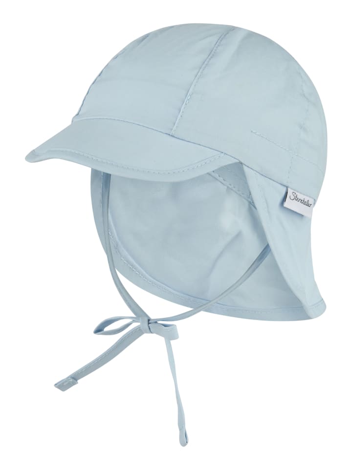 Sterntaler Бейсболка с защитой шеи, однотонная синяя
Sterntaler Бейсболка с защитой шеи, однотонная синяя