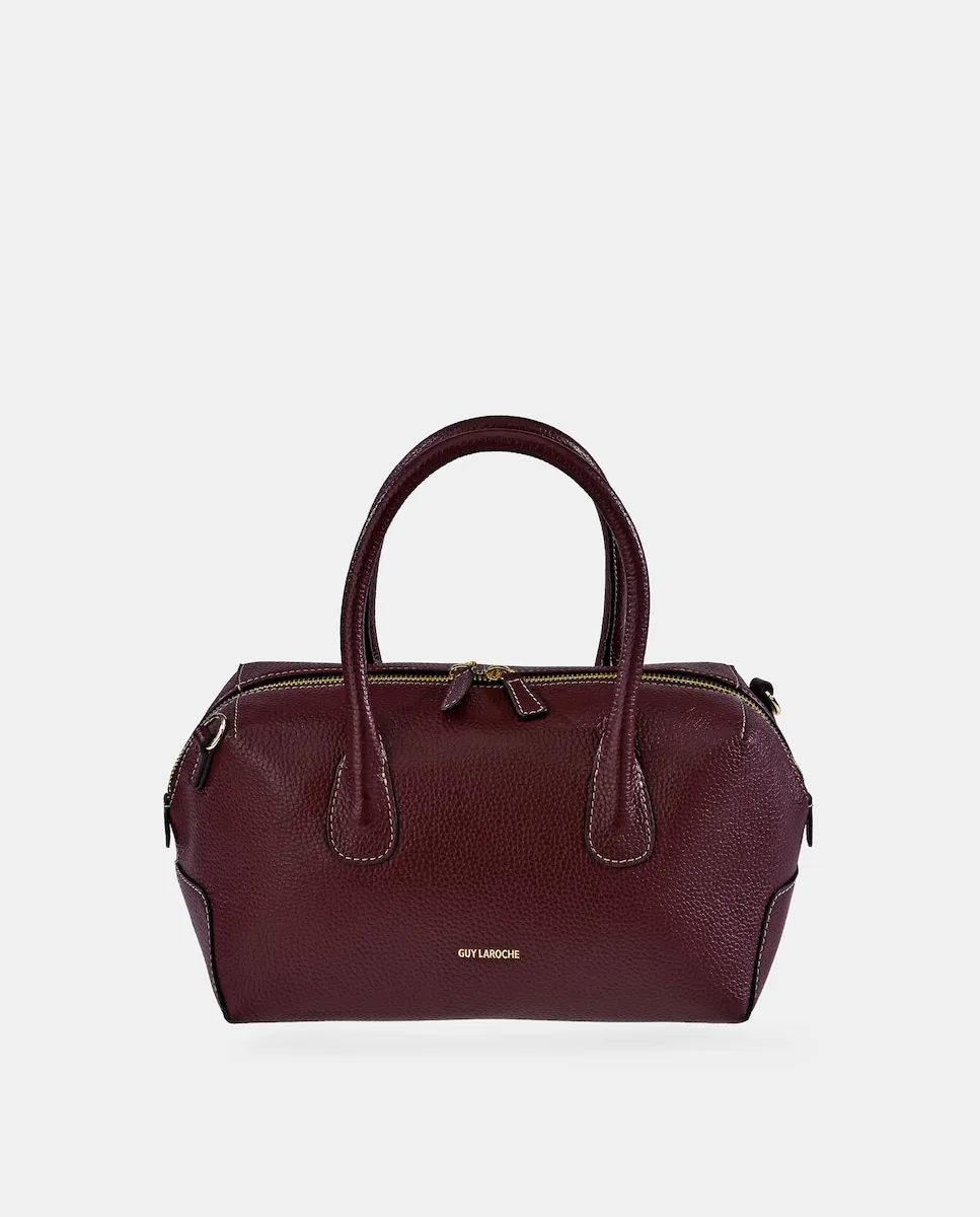 Кожаная сумка для боулинга с двумя ручками и плечевым ремнем Guy Laroche, бордовый
Кожаная сумка для боулинга с двумя ручками и плечевым ремнем Guy Laroche, бордовый