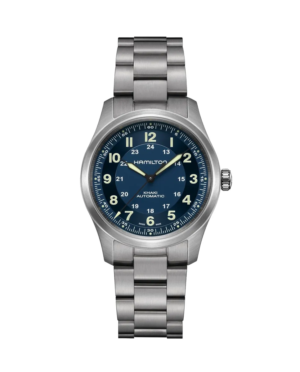 Мужские автоматические часы Khaki Field 38 мм H70205140 из титана Hamilton, серебряный
Мужские автоматические часы Khaki Field 38 мм H70205140 из титана Hamilton, серебряный
