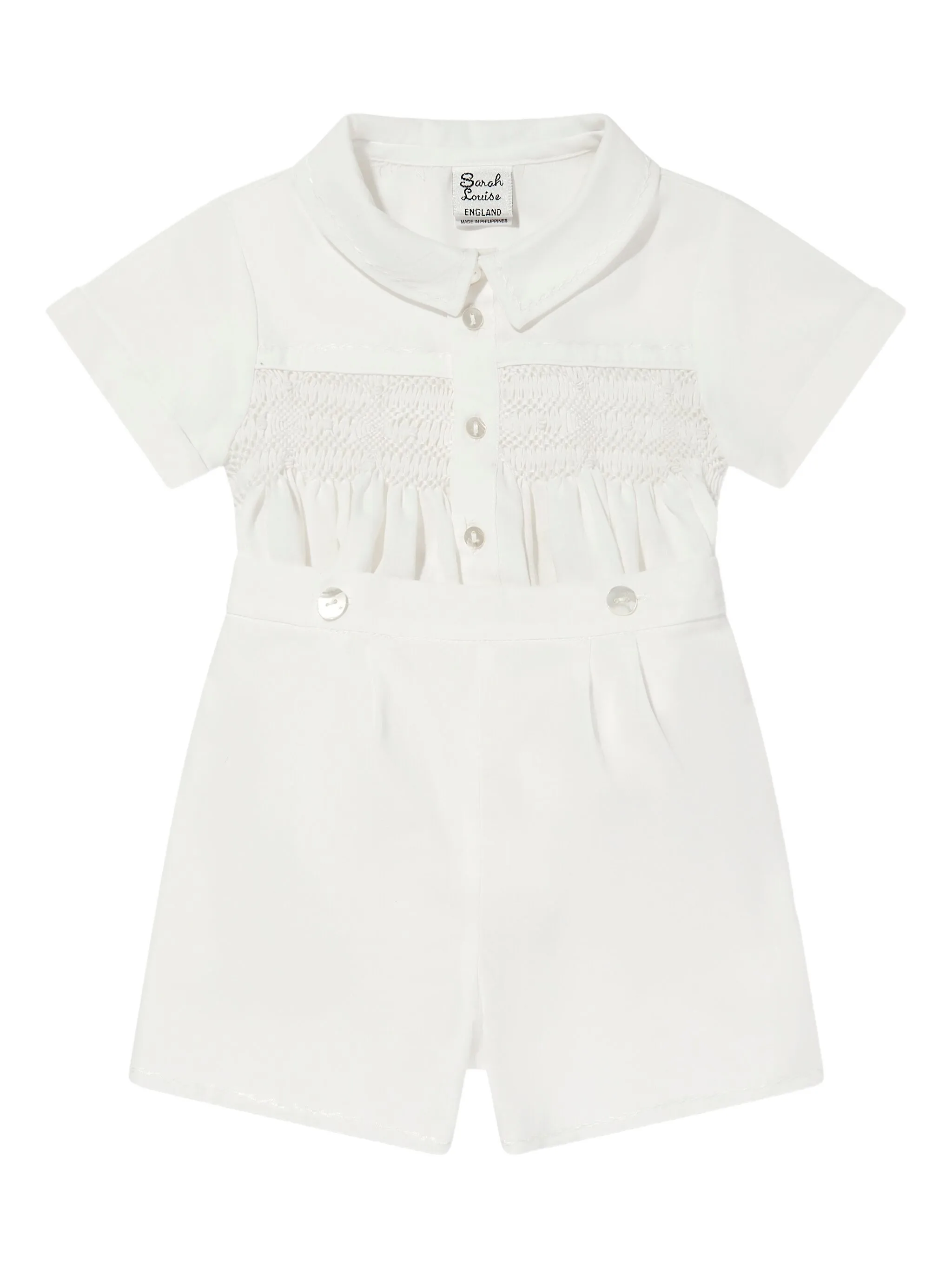 Комплект из топа и шортов со складками Sarah Louise, белый
Комплект из топа и шортов со складками Sarah Louise, белый