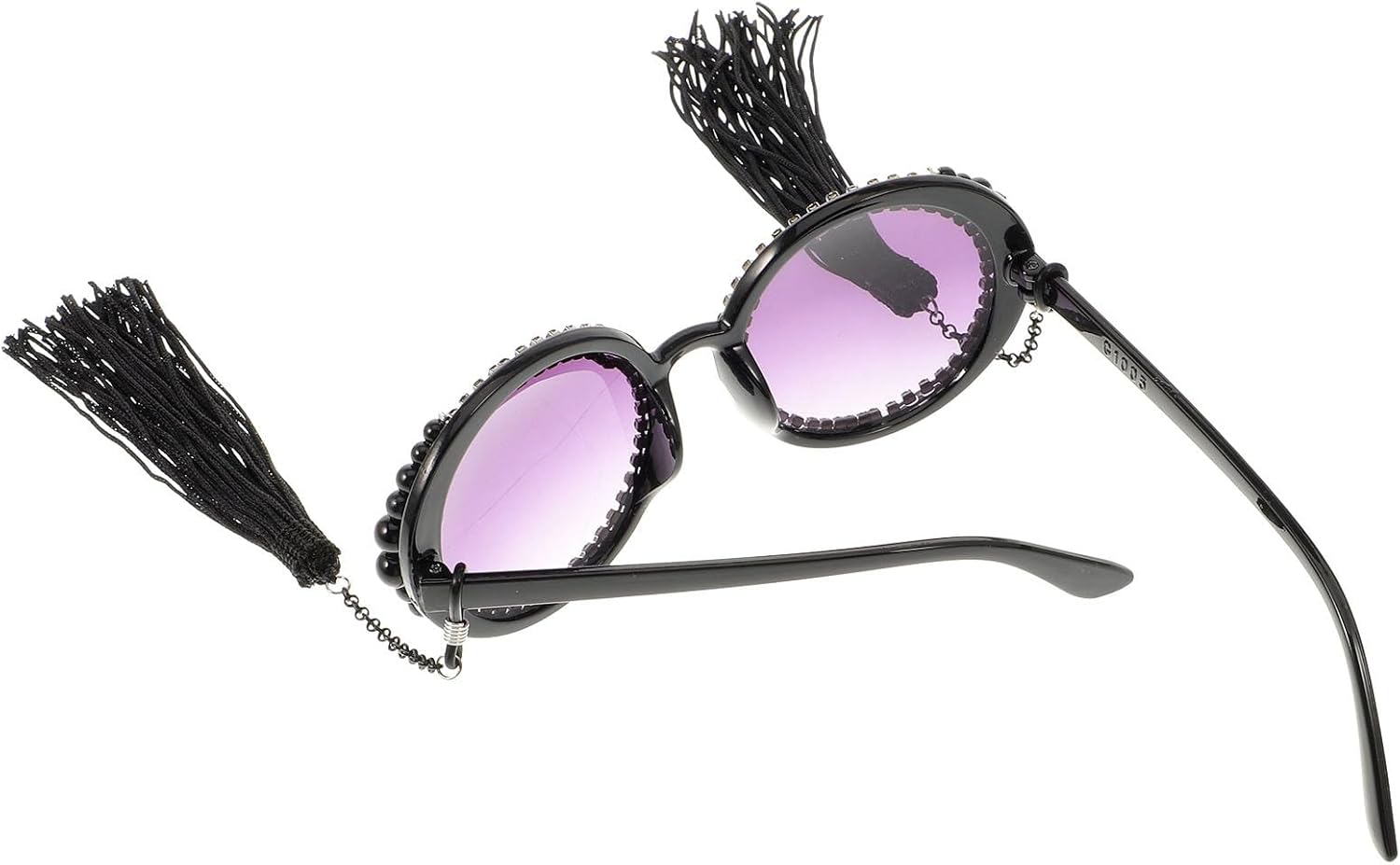 TEHAUX Винтажные круглые солнцезащитные очки большого размера для женщин, черные с кисточками и жемчужным декором, модные очки для вечеринок, ретро-шик, защита от УФ-излучения, Black
TEHAUX Винтажные круглые солнцезащитные очки большого размера для женщин, черные с кисточками и жемчужным декором, модные очки для вечеринок, ретро-шик, защита от УФ-излучения, Black