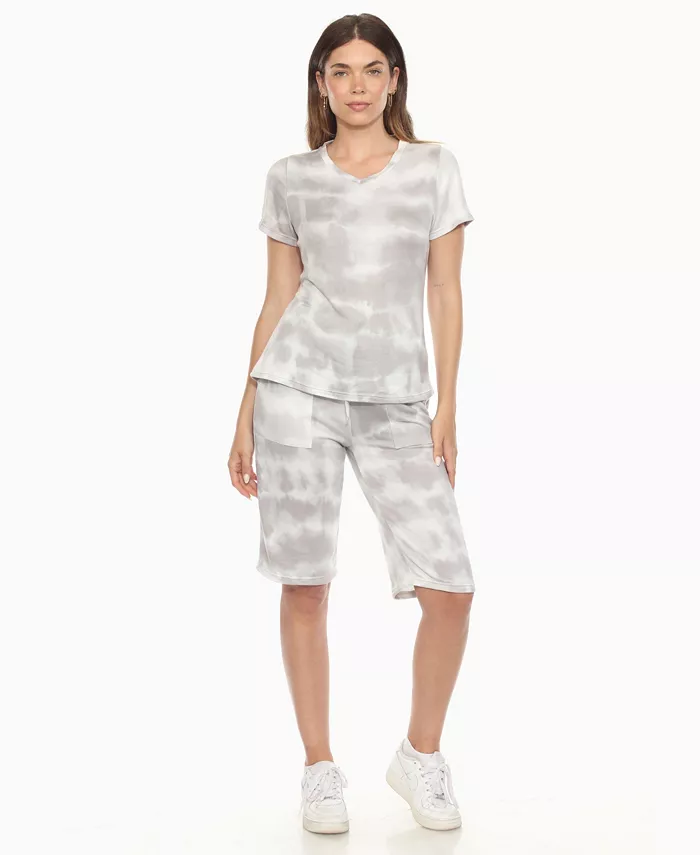 Женский комплект с коротким рукавом и капри для дома White Mark, серый
Женский комплект с коротким рукавом и капри для дома White Mark, серый