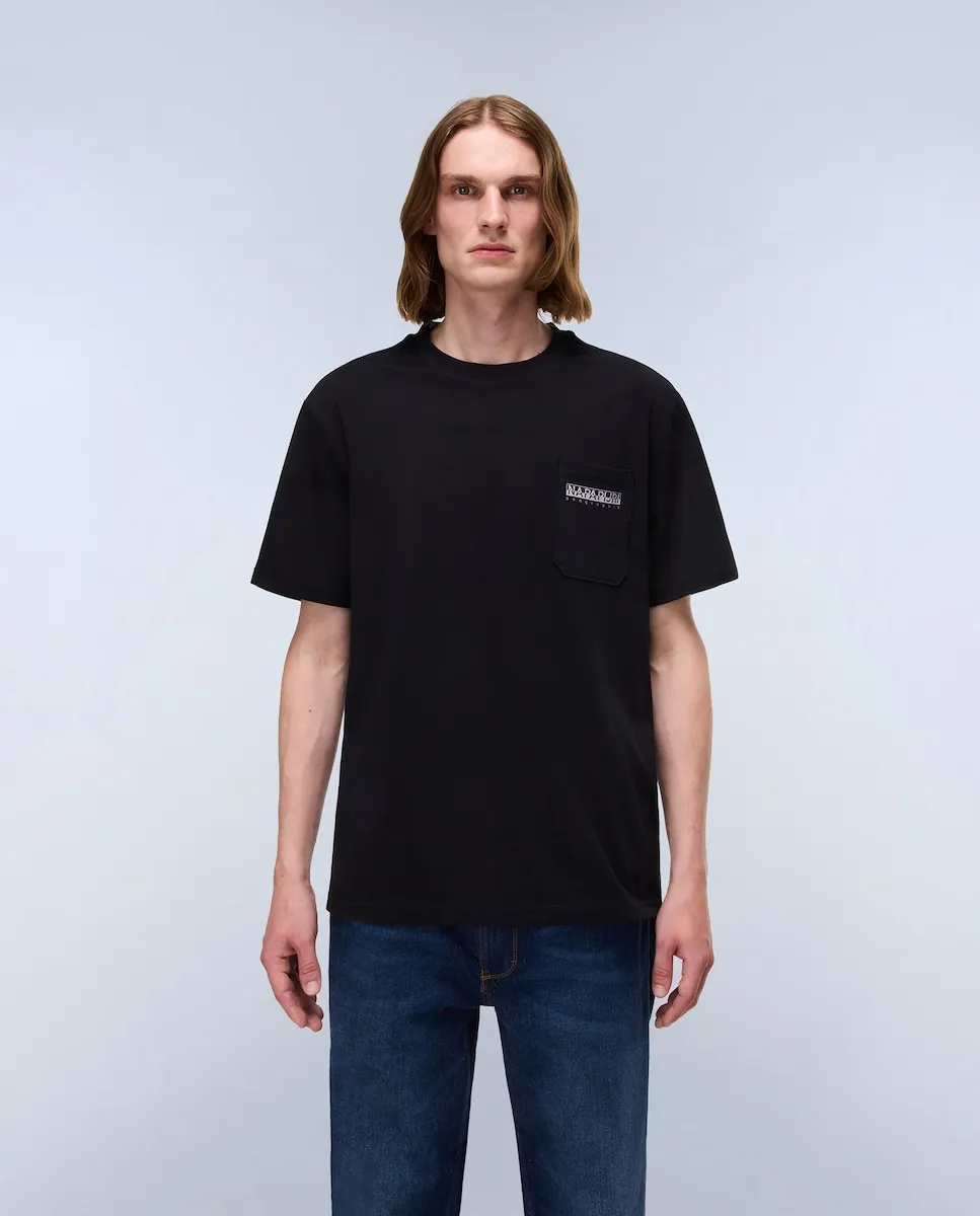 Мужская зеленая футболка с коротким рукавом Napapijri
Мужская зеленая футболка с коротким рукавом Napapijri