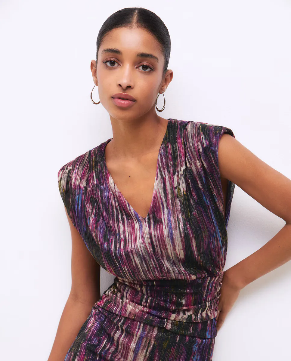 Платье с принтом и складками Tintoretto, черный
Платье с принтом и складками Tintoretto, черный