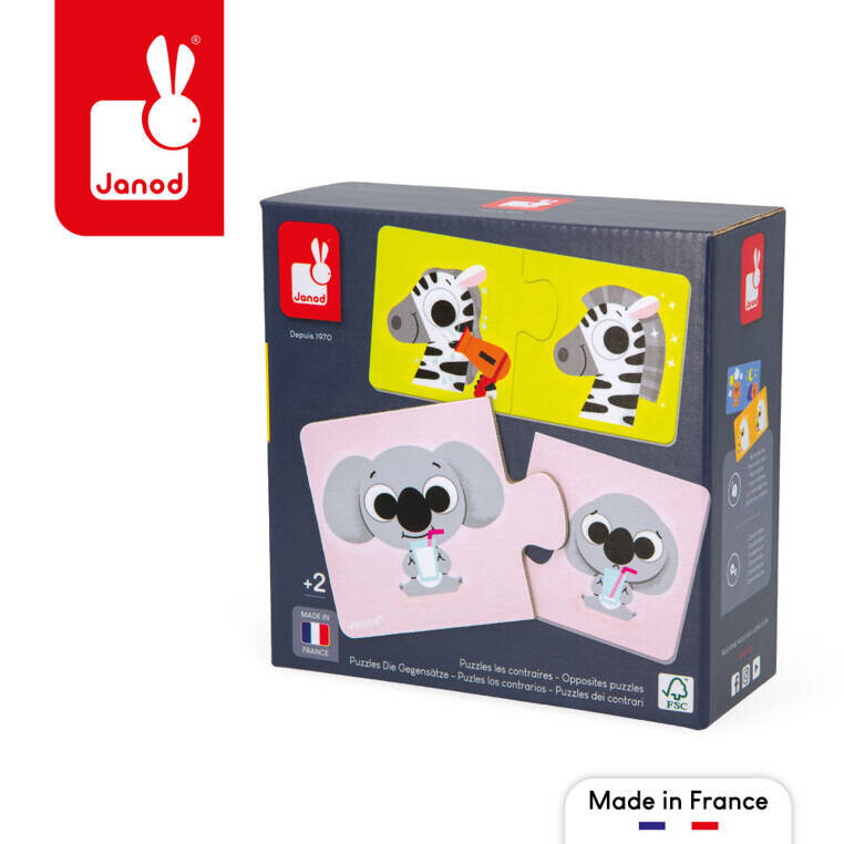 Янод, Первый пазл на пару противоположностей, 24 шт. Janod
Янод, Первый пазл на пару противоположностей, 24 шт. Janod