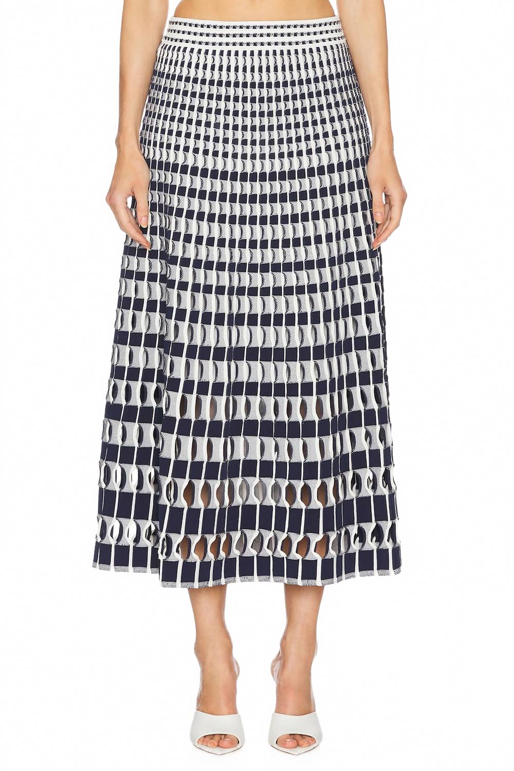 Ларкен Миди-юбка в полуночном мульти JONATHAN SIMKHAI 
Ларкен Миди-юбка в полуночном мульти JONATHAN SIMKHAI