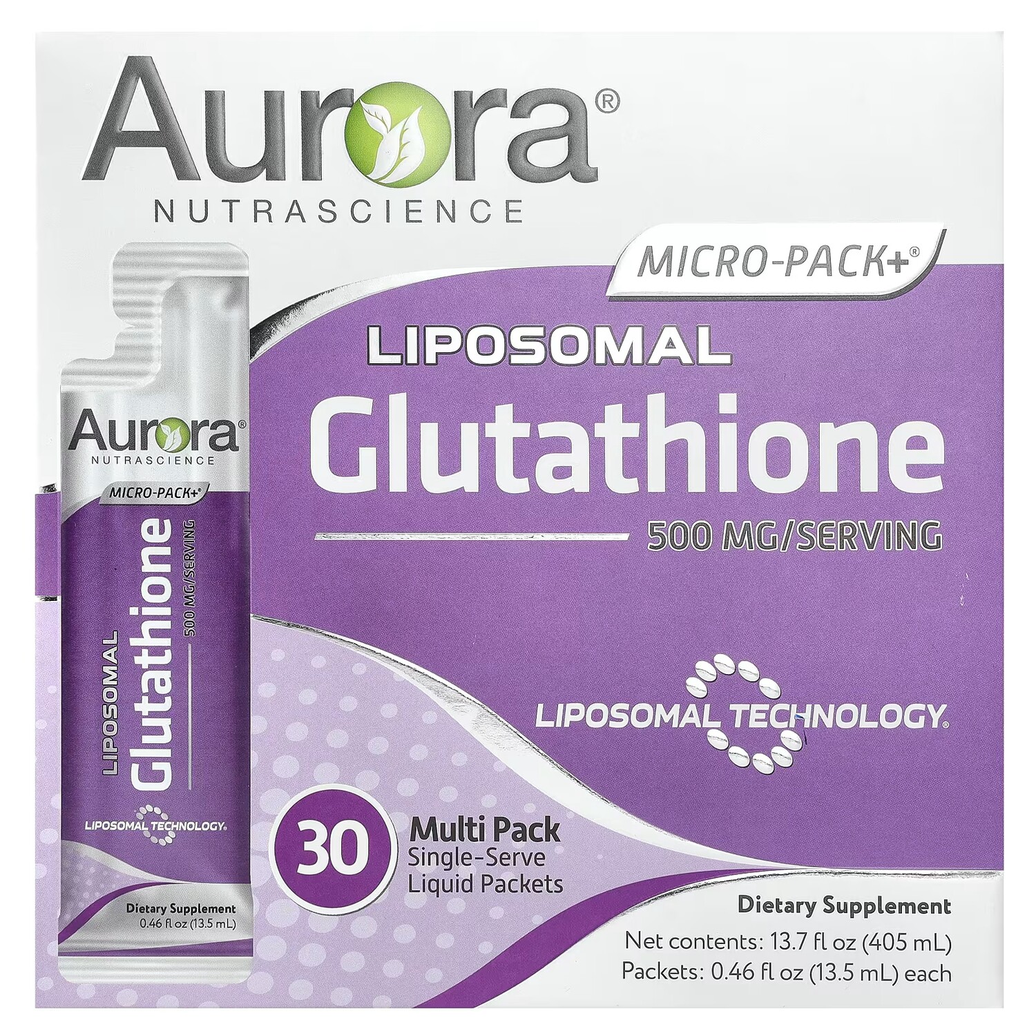 Aurora Nutrascience Micro-Pack+ липосомальный глутатион 500 мг 30 одноразовых пакетов с жидкостью по 0,46 жидких унций (13,5 мл) каждый
Aurora Nutrascience Micro-Pack+ липосомальный глутатион 500 мг 30 одноразовых пакетов с жидкостью по 0,46 жидких унций (13,5 мл) каждый