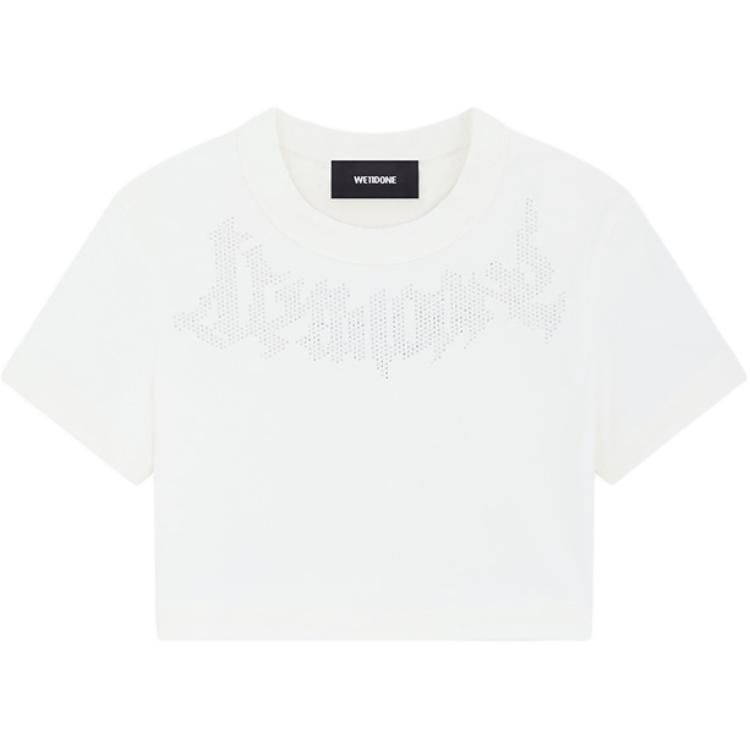 Кроп-топ с отделкой стразами WE11DONE, белый
Кроп-топ с отделкой стразами WE11DONE, белый