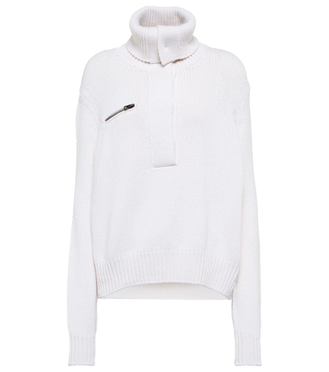 Свитер из кашемира и хлопка на молнии Tom Ford, Chalk
Свитер из кашемира и хлопка на молнии Tom Ford, Chalk