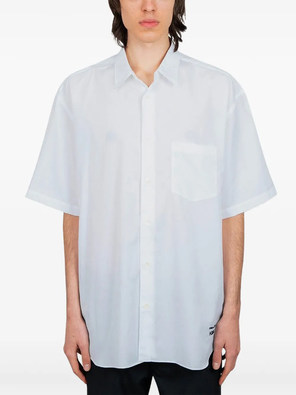 Рубашка с короткими рукавами и накладным карманом Comme des Garçons Homme, белый
Рубашка с короткими рукавами и накладным карманом Comme des Garçons Homme, белый