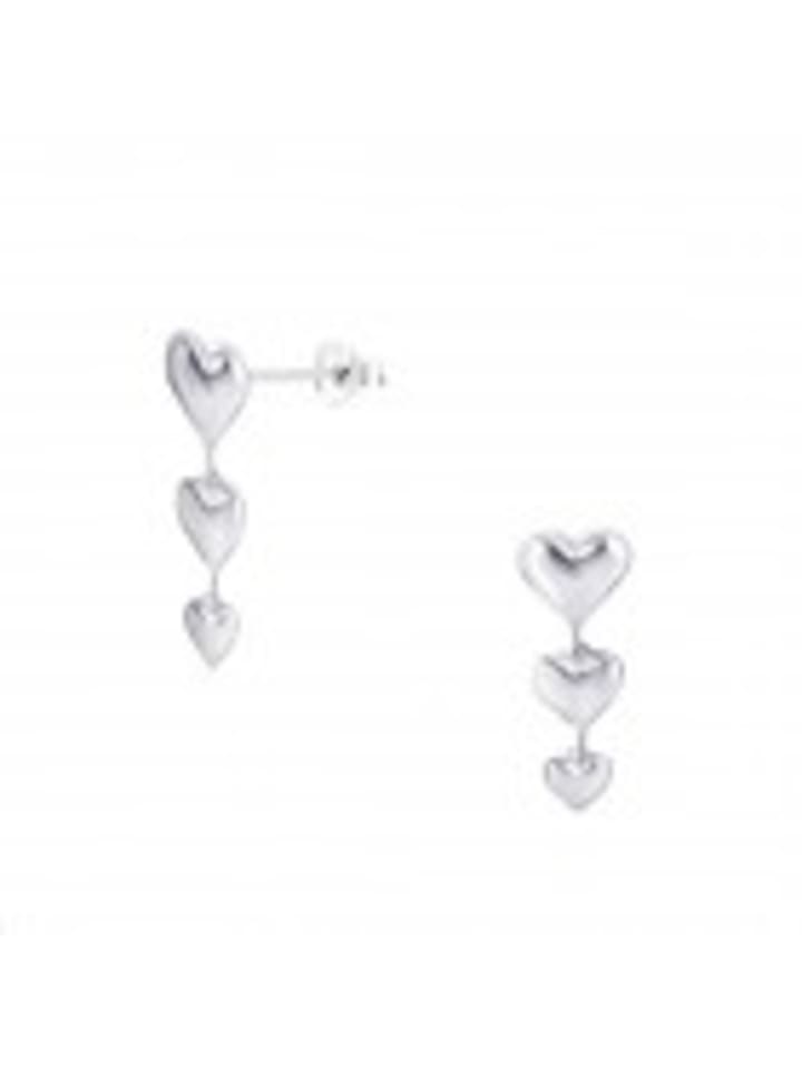 Alexander York Серьги-гвоздики с тремя сердечками из серебра 925 пробы, комплект из двух штук
Alexander York Серьги-гвоздики с тремя сердечками из серебра 925 пробы, комплект из двух штук