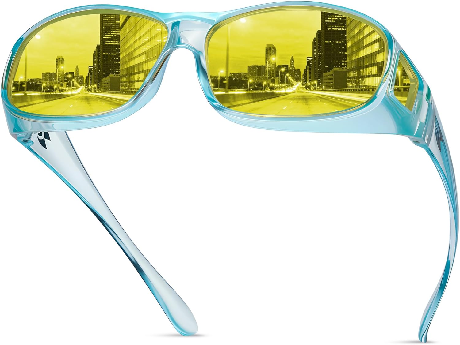 Очки для вождения в ночное время suoso, надеваемые поверх обычных очков для мужчин и женщин, поляризованные очки ночного видения с антибликовым покрытием и желтыми линзами HD, A09-clear Blue
Очки для вождения в ночное время suoso, надеваемые поверх обычных очков для мужчин и женщин, поляризованные очки ночного видения с антибликовым покрытием и желтыми линзами HD, A09-clear Blue