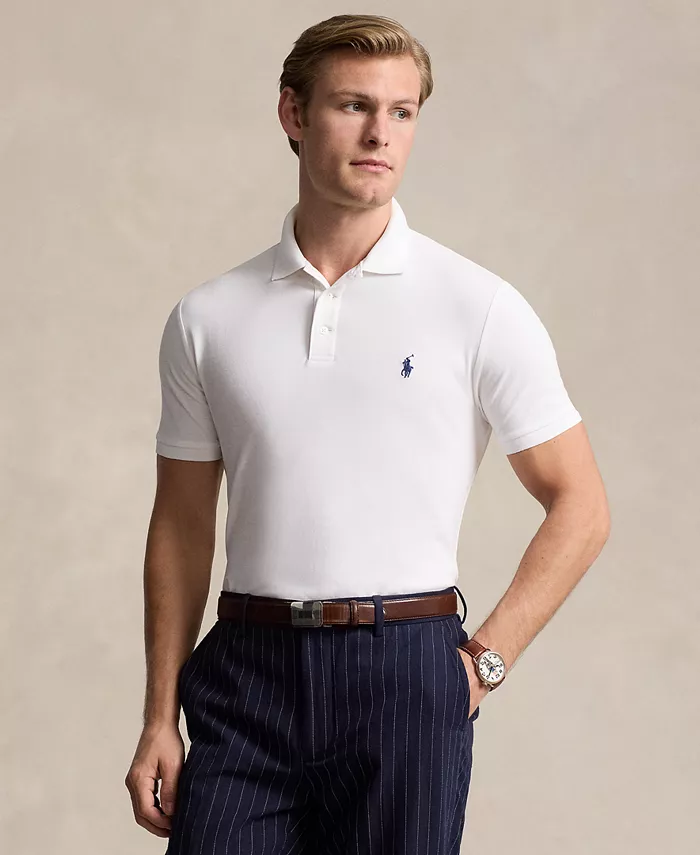 Мужская классическая поло с сетчатой тканью и стретч-эффектом Polo Ralph Lauren, зеленый
Мужская классическая поло с сетчатой тканью и стретч-эффектом Polo Ralph Lauren, зеленый
