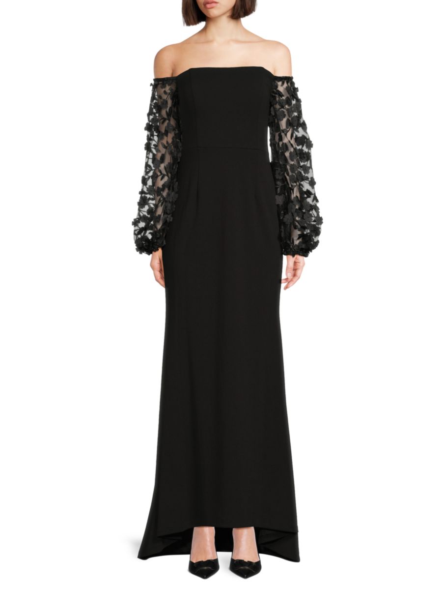 Платье с открытыми плечами Eliza J, черный
Платье с открытыми плечами Eliza J, черный