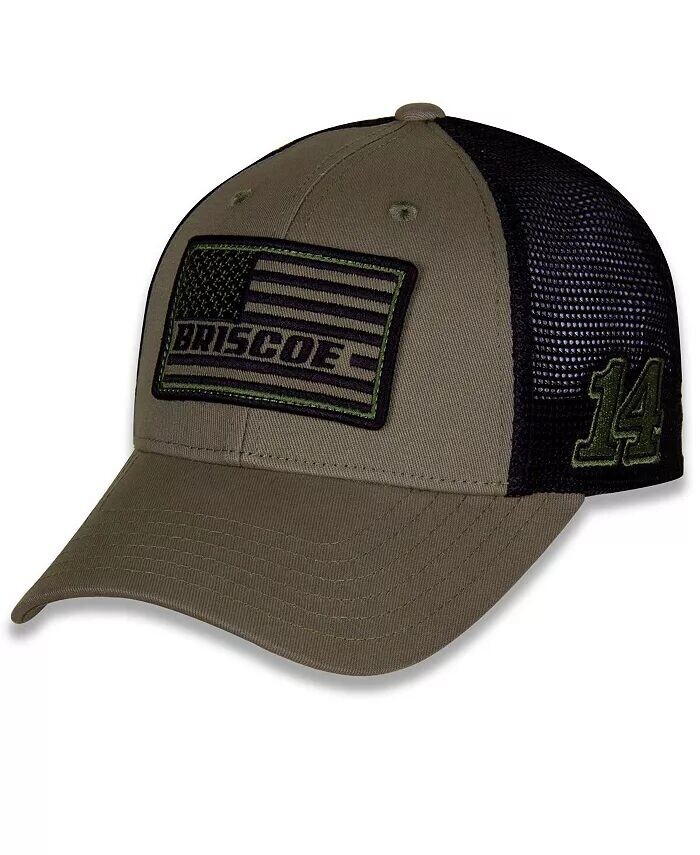 Мужская оливково-черная регулируемая шляпа Chase Briscoe в тон с флагом Snapback Stewart-Haas Racing Team Collection, зеленый
Мужская оливково-черная регулируемая шляпа Chase Briscoe в тон с флагом Snapback Stewart-Haas Racing Team Collection, зеленый