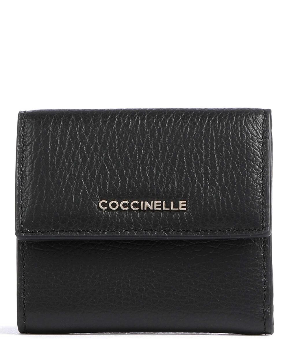 Мягкий кошелек металлик из зерненой кожи Coccinelle, черный
Мягкий кошелек металлик из зерненой кожи Coccinelle, черный