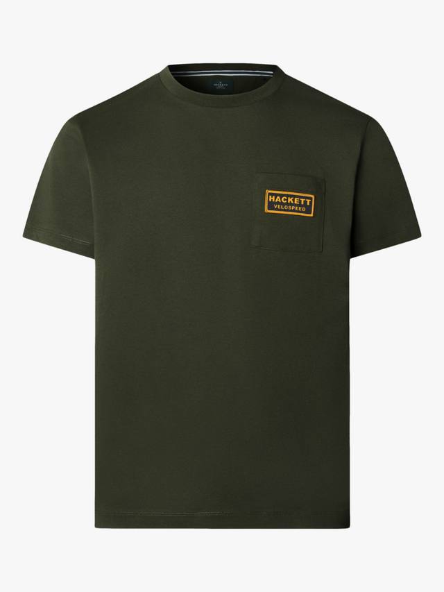 Хлопковая футболка с коротким рукавом и круглым вырезом Hackett London
Хлопковая футболка с коротким рукавом и круглым вырезом Hackett London