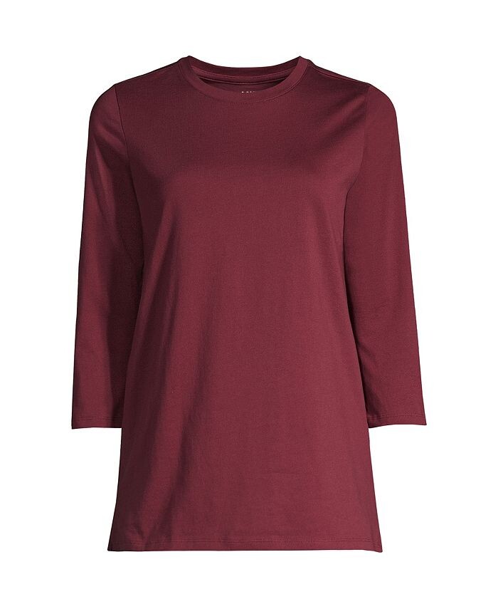 Хлопковая туника с круглым вырезом Supima с рукавами 3/4 для миниатюрного роста Lands' End, красный
Хлопковая туника с круглым вырезом Supima с рукавами 3/4 для миниатюрного роста Lands' End, красный