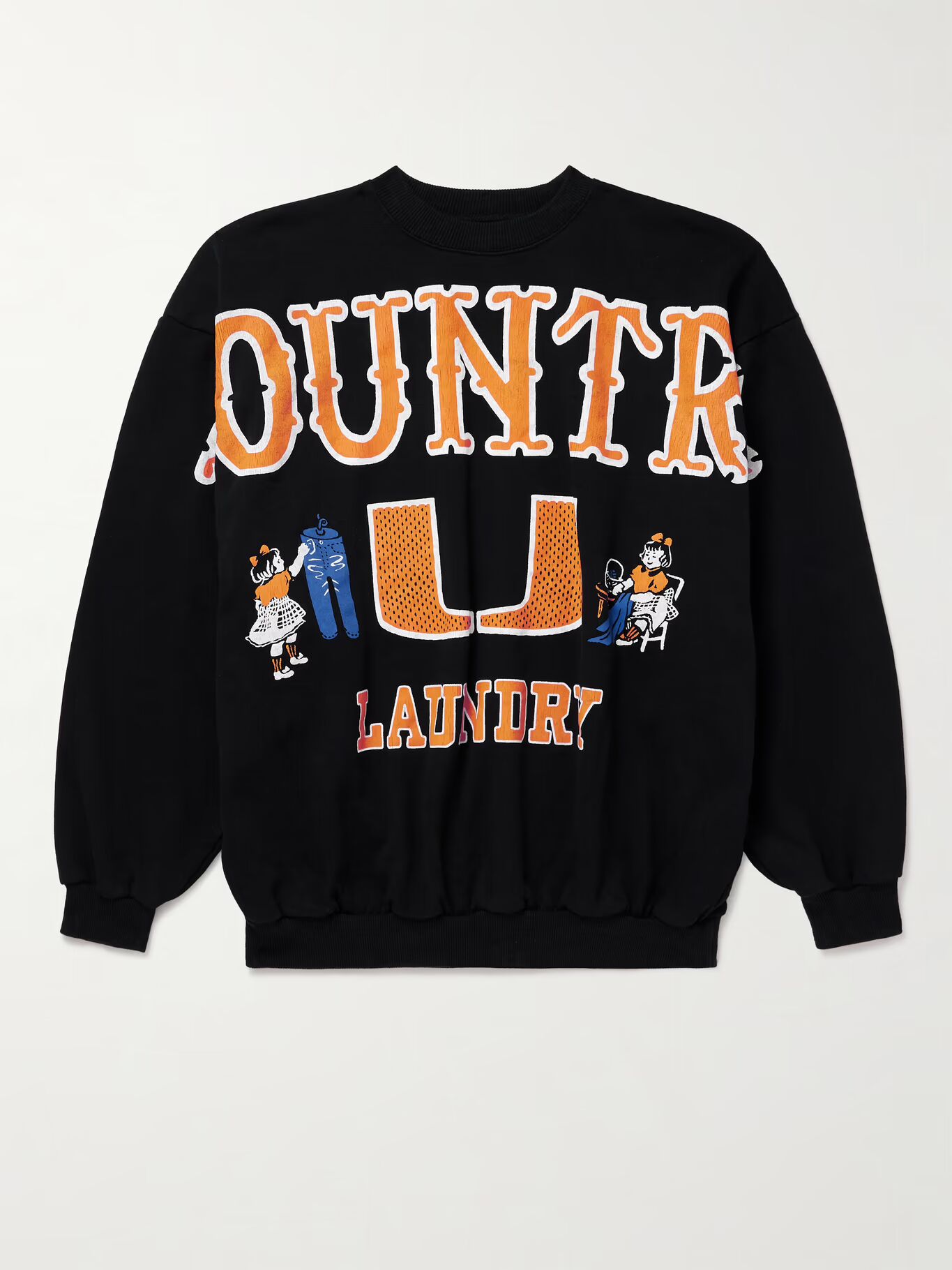 Толстовка из хлопкового джерси с принтом KAPITAL, черный
Толстовка из хлопкового джерси с принтом KAPITAL, черный