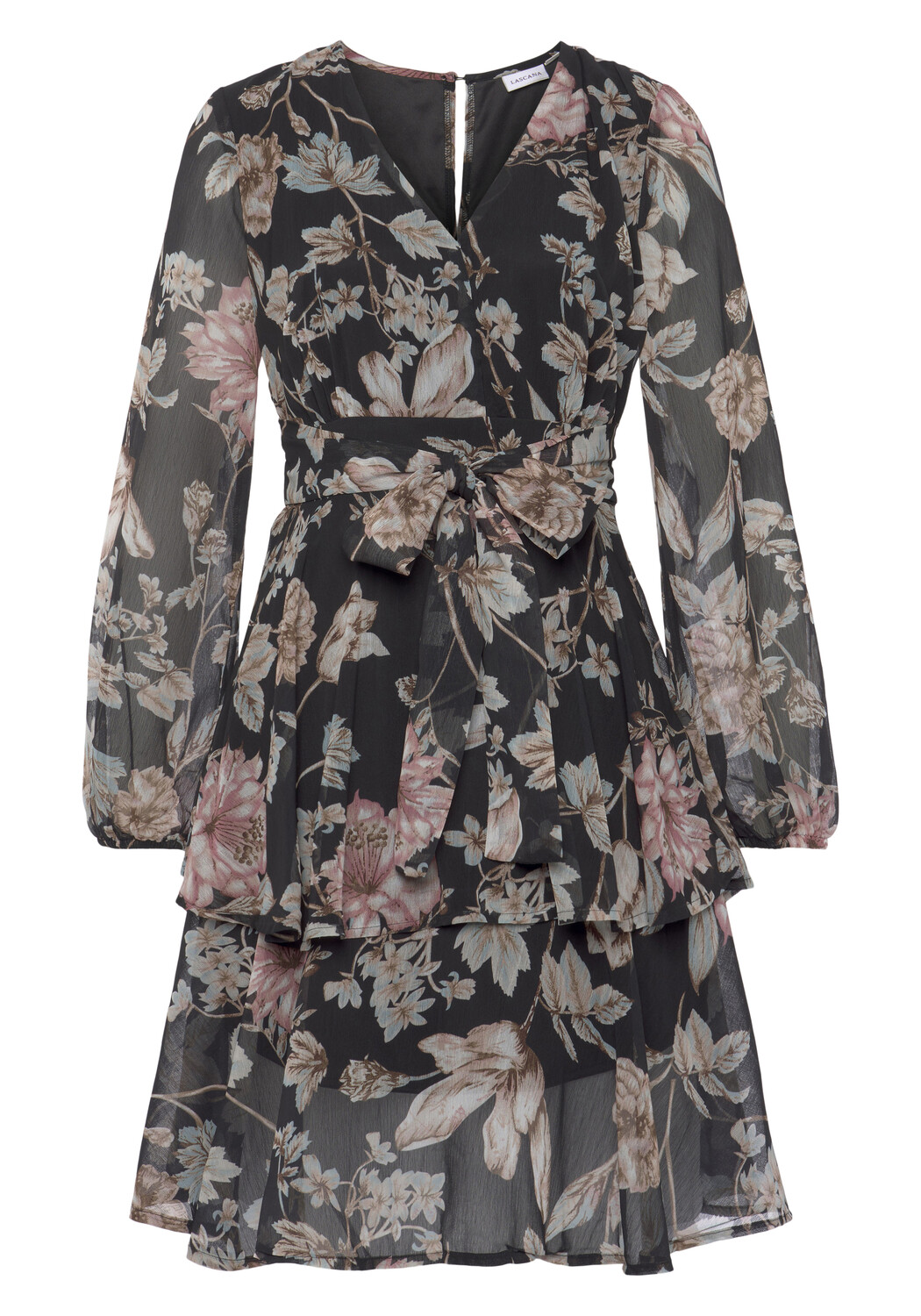 Платье LASCANA Druck, черный
Платье LASCANA Druck, черный