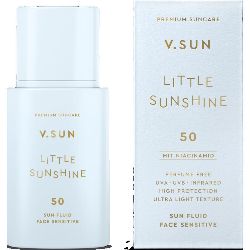 Солнцезащитный флюид для чувствительной кожи SPF 50 V.SUN, 30 ml
Солнцезащитный флюид для чувствительной кожи SPF 50 V.SUN, 30 ml