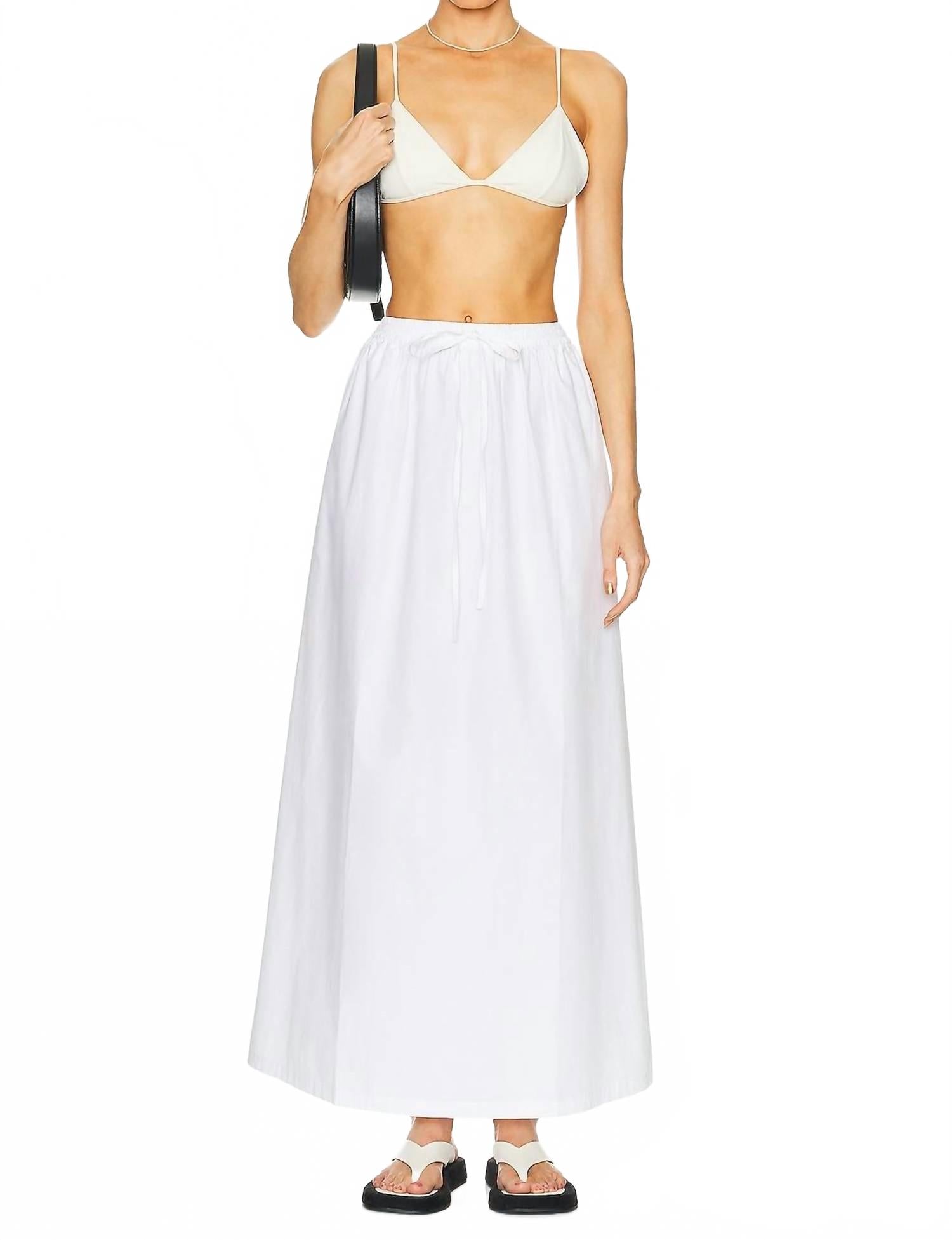 Юбка макси из хлопка белого цвета Aexae, белый
Юбка макси из хлопка белого цвета Aexae, белый