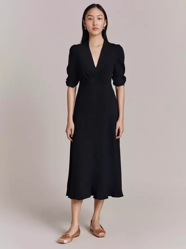 Платье Ghost Madison Satin, черный 
Платье Ghost Madison Satin, черный