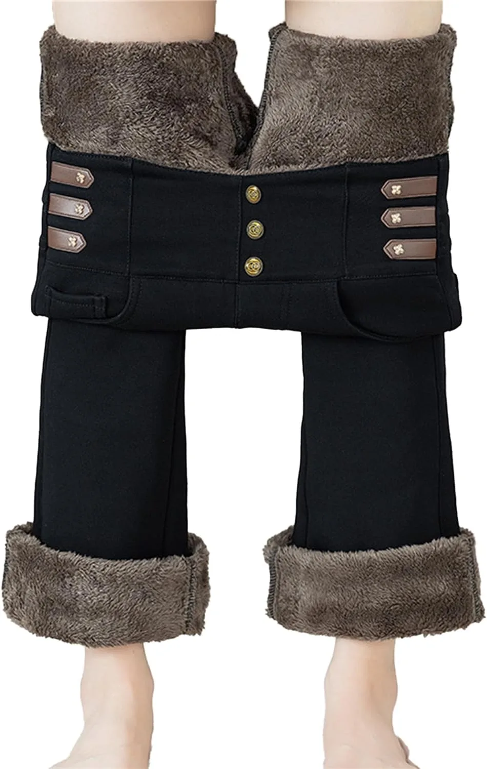 Женские джинсы с высокой талией и прямыми штанинами, утепленные флисом
Женские джинсы с высокой талией и прямыми штанинами, утепленные флисом