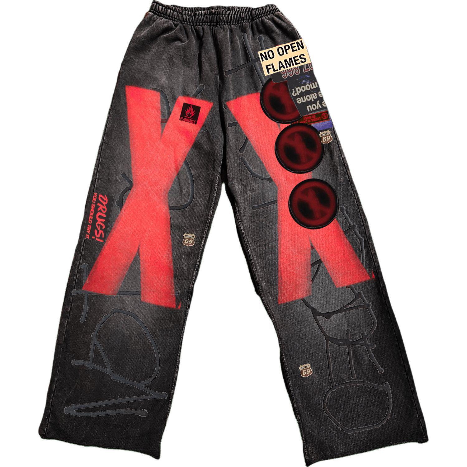 Повседневные брюки Unisex Travis Scott, черный
Повседневные брюки Unisex Travis Scott, черный